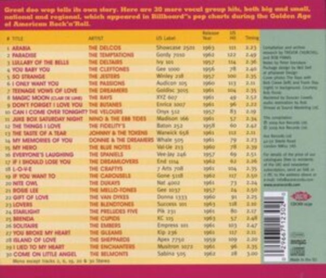 Special Doo-wop Edition 1956-1963 Volume