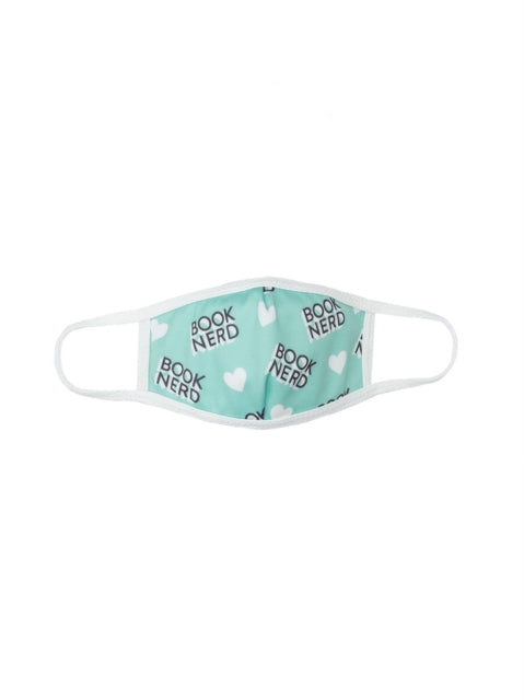 Book Nerd Face Mask Lrg