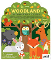 Woodland Coloring Book & Stickers By Petit Ollage