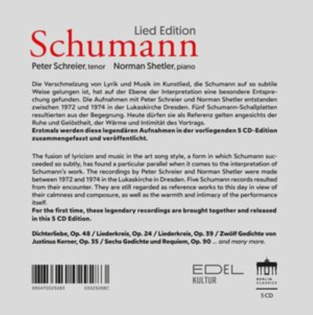 Schumann Lied Edition