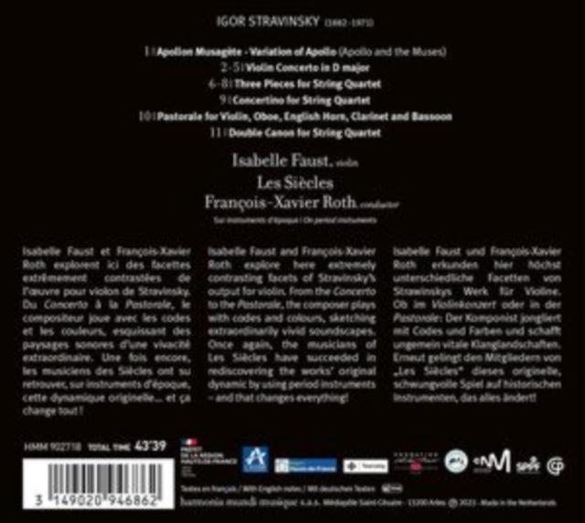 Stravinsky Violin Concerto & Chamber Wor