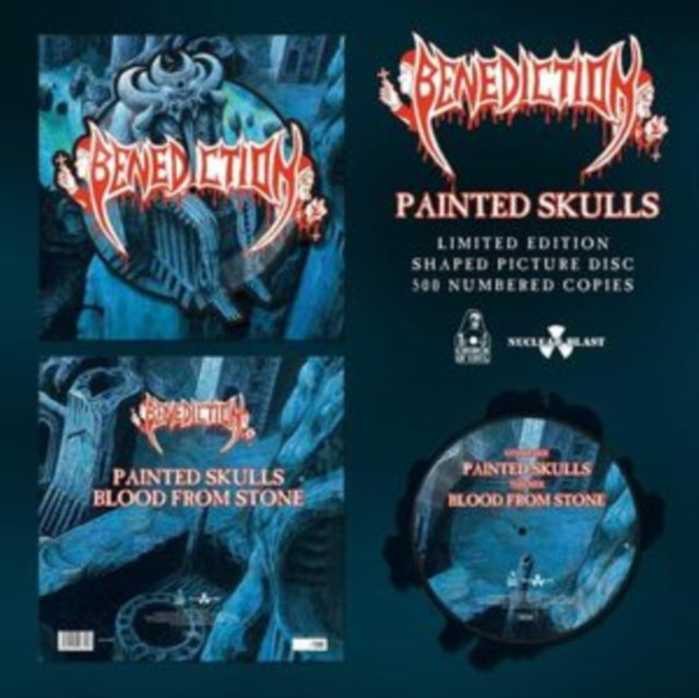 Painted Skulls Shaped Picture Disc