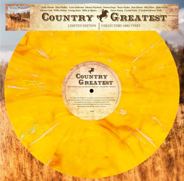 Country Greatest Yellow Marbled Vinyl