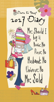 Born To Shop Slim Diary 2027
