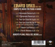 Grieg Complete Music For Piano 4-hands