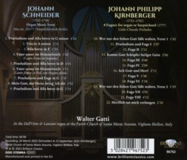 Schneider & Kirnberger Organ Music
