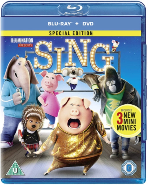 Sing Dvd + 2d Bd+uv