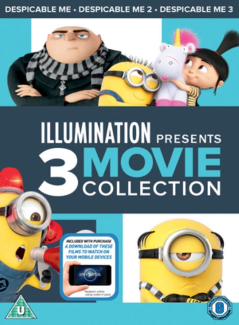 Despicable Me 1-3 Boxset Dvd+uv