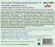Mieczyslaw Weinberg Str Qrts Nos. 7 & 8
