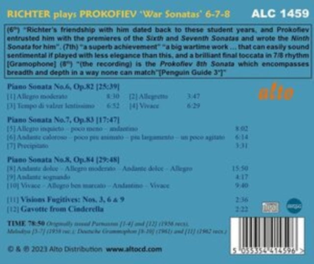 Richter Plays Prokofiev War Sonatas Nos.