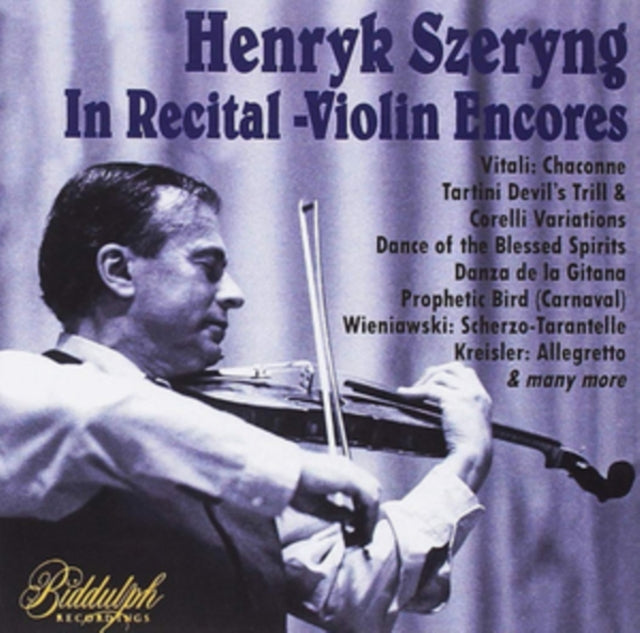 Henryk Szeryng In Recital Violin Encores