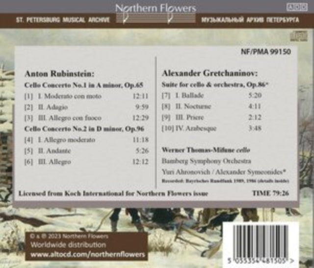Anton Rubinstein Vc Cons Nos. 1-2 Alexan