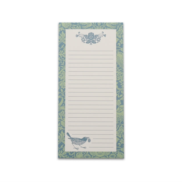 Memo Pad - Strawberry Thief (sage)