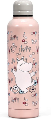 Moomin Pink Water Bottle Metal