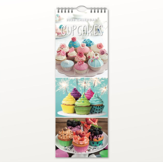 Cupcakes 2026 Slimline Calendar
