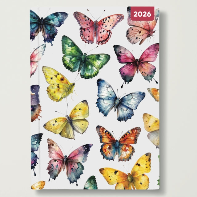 Butterflies Illustrated 2026 A5 Padded D