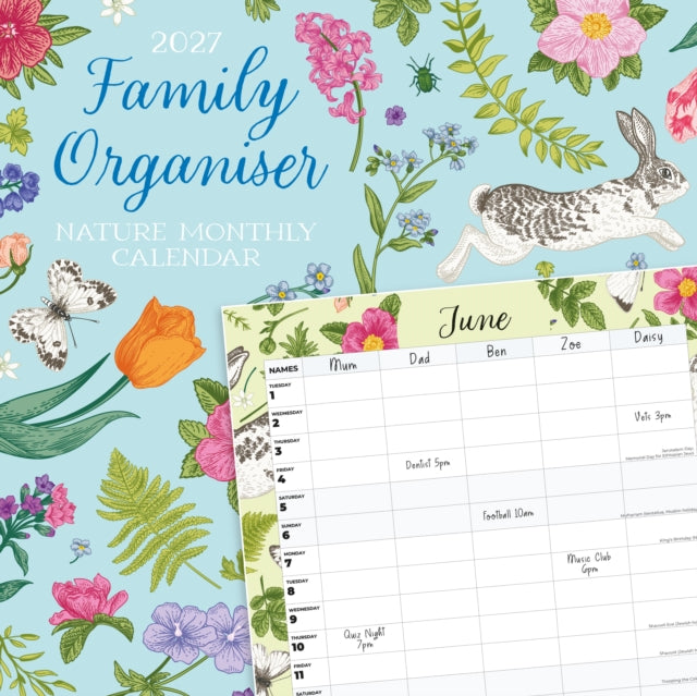 Family Organiser Nature 2027 Square Wall By Red Robin
