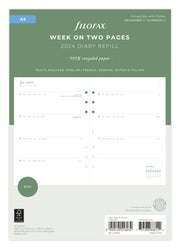 Filofax A5 Eco Week On Two Pages Diary W