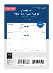 Filofax Pocket Week On Two Pages English