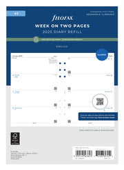 A5 Week On Two Pages English Recycled Pa