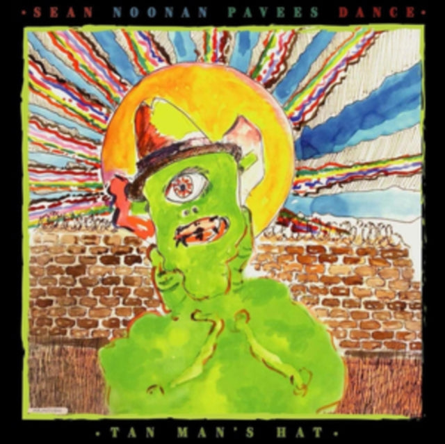 Tan Mans Hat Slime Green Vinyl
