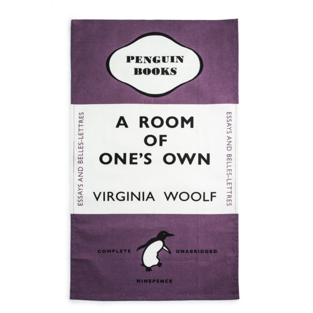 Room Of Ones Own Tea Towel Purple By Woolf, Virginia
