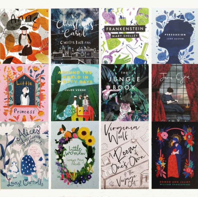 Beautiful Book Covers 12 Postcard Set