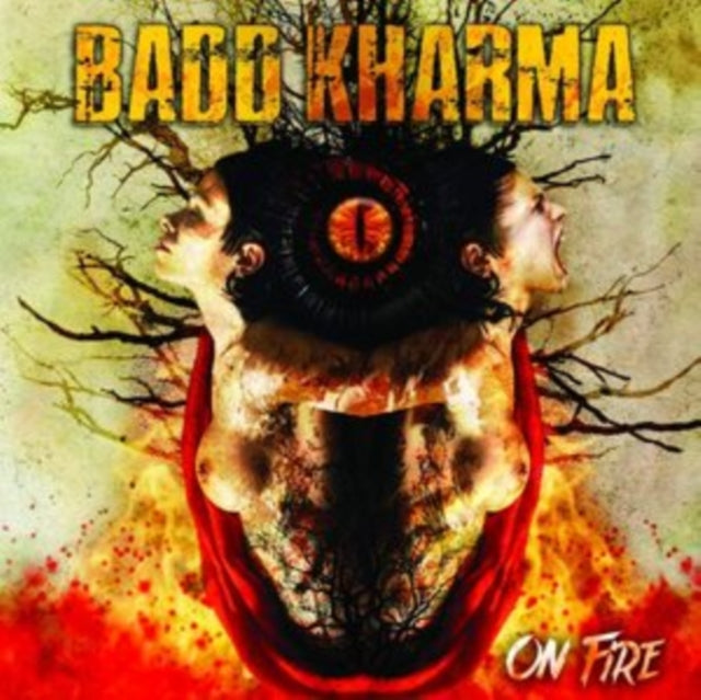 On Fire Red/yellow Splatter Vinyl