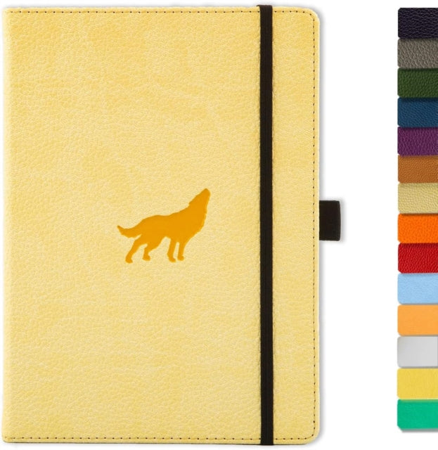 Wildlife A5 Cream Wolf Notebook Graph