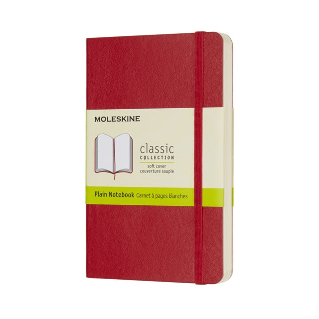 Moleskine Scarlet Red Pocket Plain Noteb
