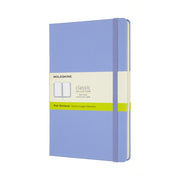 Large Plain Hb Notebook: Hydrangea Blue