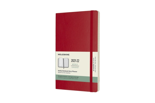 2022 18month Weekly Large Softcover Note By Moleskine