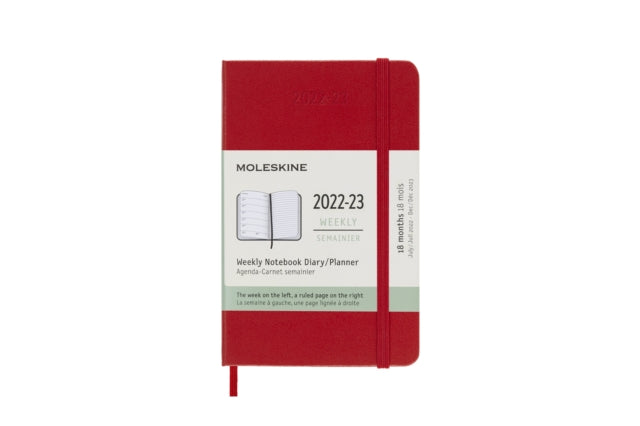 Moleskine 2023 18month Weekly Pocket Har