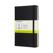 Medium Plain Hardcover Notebook Black