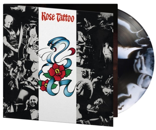 Rose Tattoo Black & White Swirled Vinyl