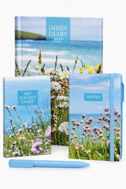 Dairy Diary Set 2027 Coastal Flower By Collins Debden