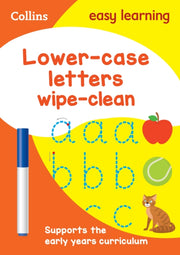 Lower Case Letters 3-5 Wipe Clean