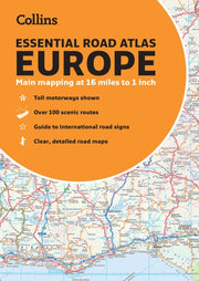 Collins Essential Road Atlas Europe 2022 By Collins Maps