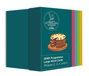 Send Programme Large Word Cards 2 3 & 5