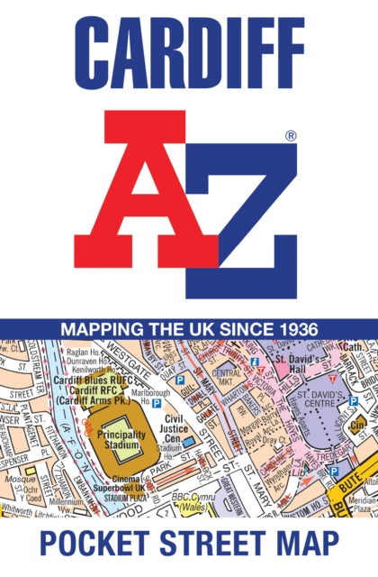 Cardiff A Z Pocket Street Map By A-z Maps