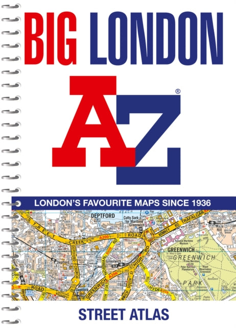 A-z Big London Street Atlas Spiral By A-z Maps