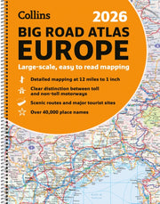 Collins Big Road Atlas Europe 2026 By Collins Maps