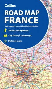 Collins Road Map Of France By Collins Maps