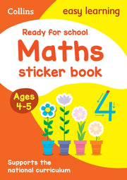 Ready For School Maths Sticker Bk Age 4-