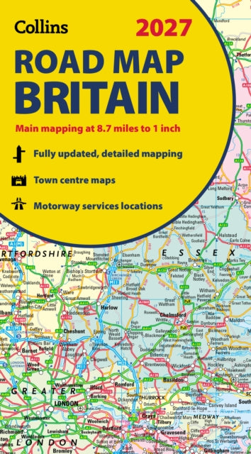 Collins Road Map Of Britain 2027