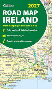 Collins Road Map Of Ireland 2027 By Collins Maps