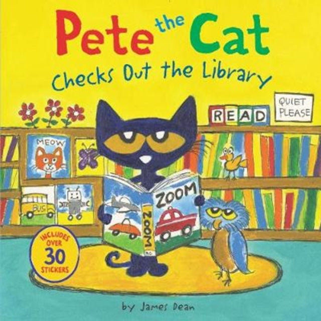 Pete Cat Checks Out Library