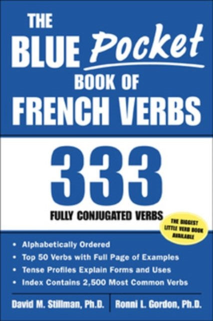 Blue Pocket Book Of French Verbs By Stillman, David M