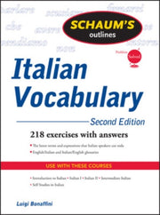 Schaums Outline Of Italian Vocabulary Re By Bonaffini, Luigi