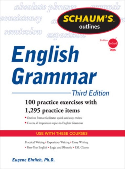 Schaums Outline Of English Grammar Revis By Ehrlich, Eugene